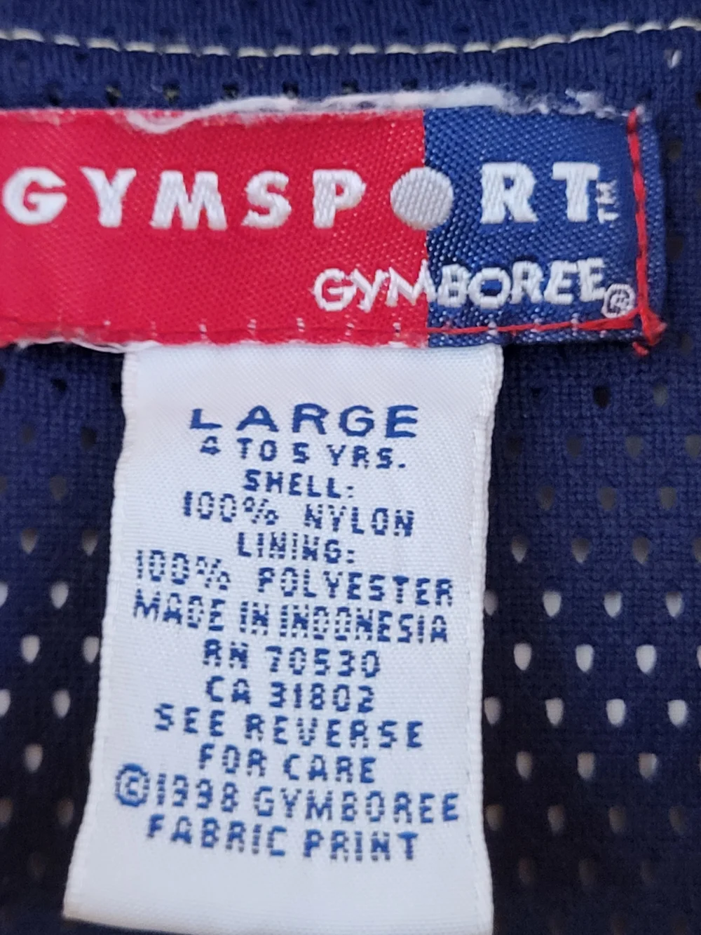 Kids Gymboree Gymsport Yellow Navy Hooded Windbreaker Pullover Jacket-Sz L (4-5)